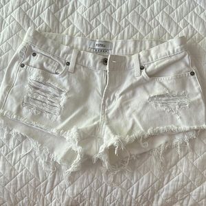 Pistola White Denim Shorts